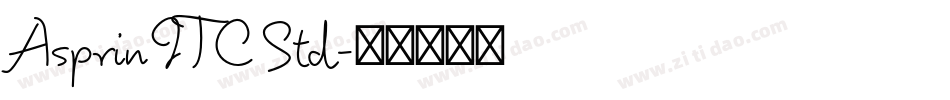 Asprin ITC Std字体转换